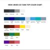 tank top color chart - Blue Lock Merchandise