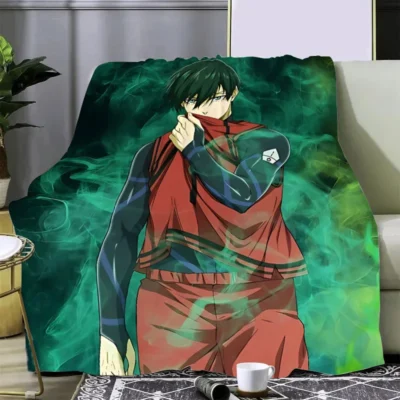 New Rin Itoshi Blue Lock Anime Printed Blanket