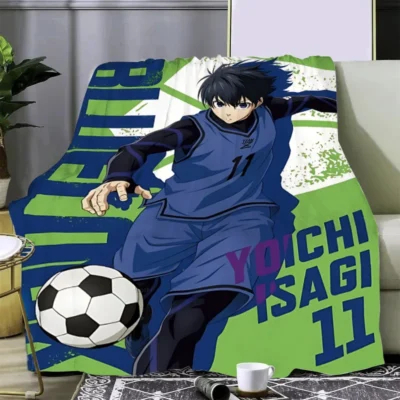 Isagi Blue Lock Anime Printed Blanket