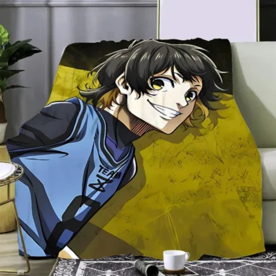 Best Meguru Blue Lock Anime Printed Blanket