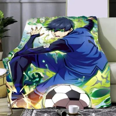 Blue Lock Anime Rin Itoshi Printed Blanket