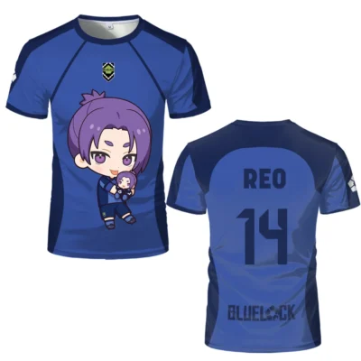 Reo Anime Blue Lock Eleven Jersey Character