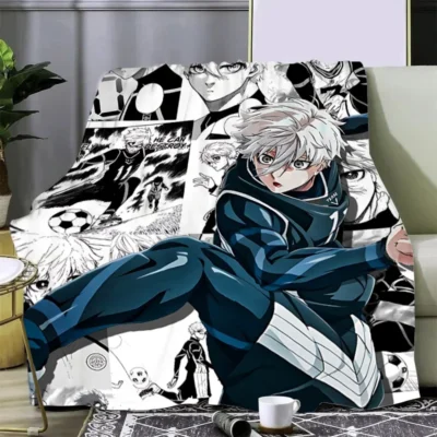 Kira Blue Lock Anime Printed Blanket