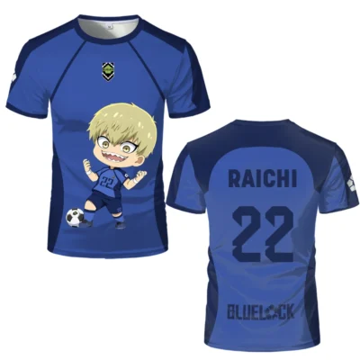 Raichi Anime Blue Lock Eleven Jersey Character