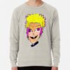 ssrcolightweight sweatshirtmensoatmeal heatherfrontsquare productx1000 bgf8f8f8 32 - Blue Lock Merchandise