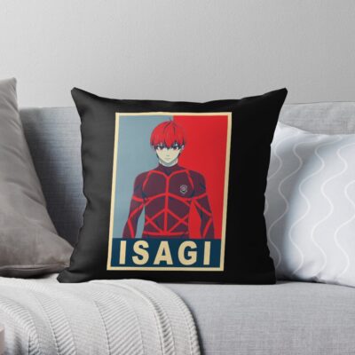 Isagi Yoichi Poster Throw Pillow