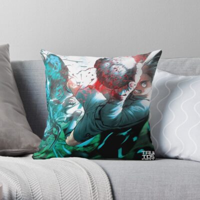 Gagamaru Blue Lock Throw Pillow