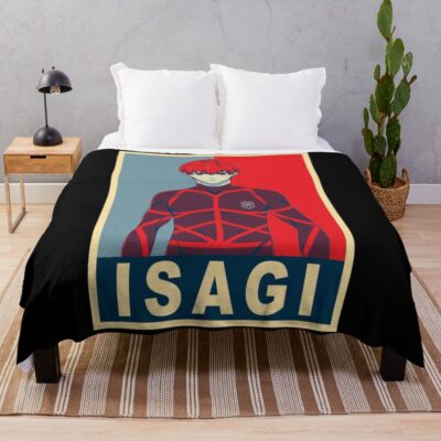 Isagi Yoichi Poster Throw Blanket