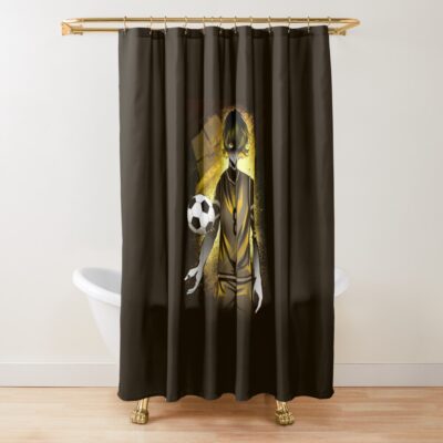 Attack Of Silhouette Bowl Cut Bachira Shower Curtain
