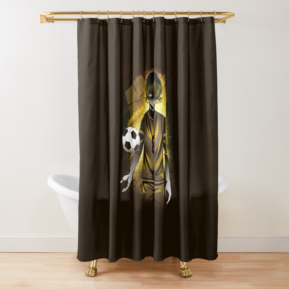 Attack Of Silhouette Bowl Cut Bachira Shower Curtain