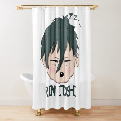 Itoshi Rin Blue Lock Chibi Shower Curtain