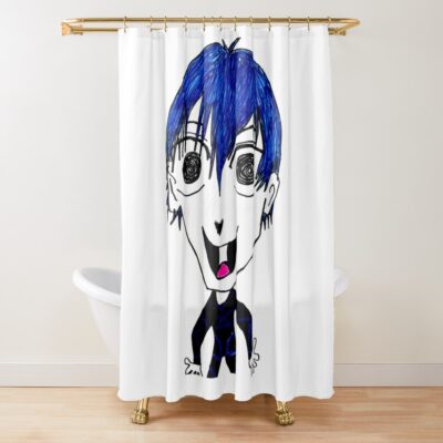 Egoist Isaggy Ready To Devour You Bluelick Shower Curtain