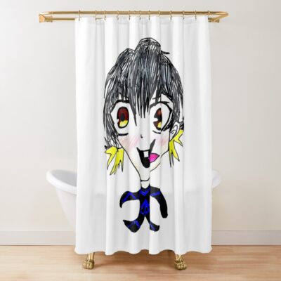 Bacteria Bluelick One Teef Shower Curtain