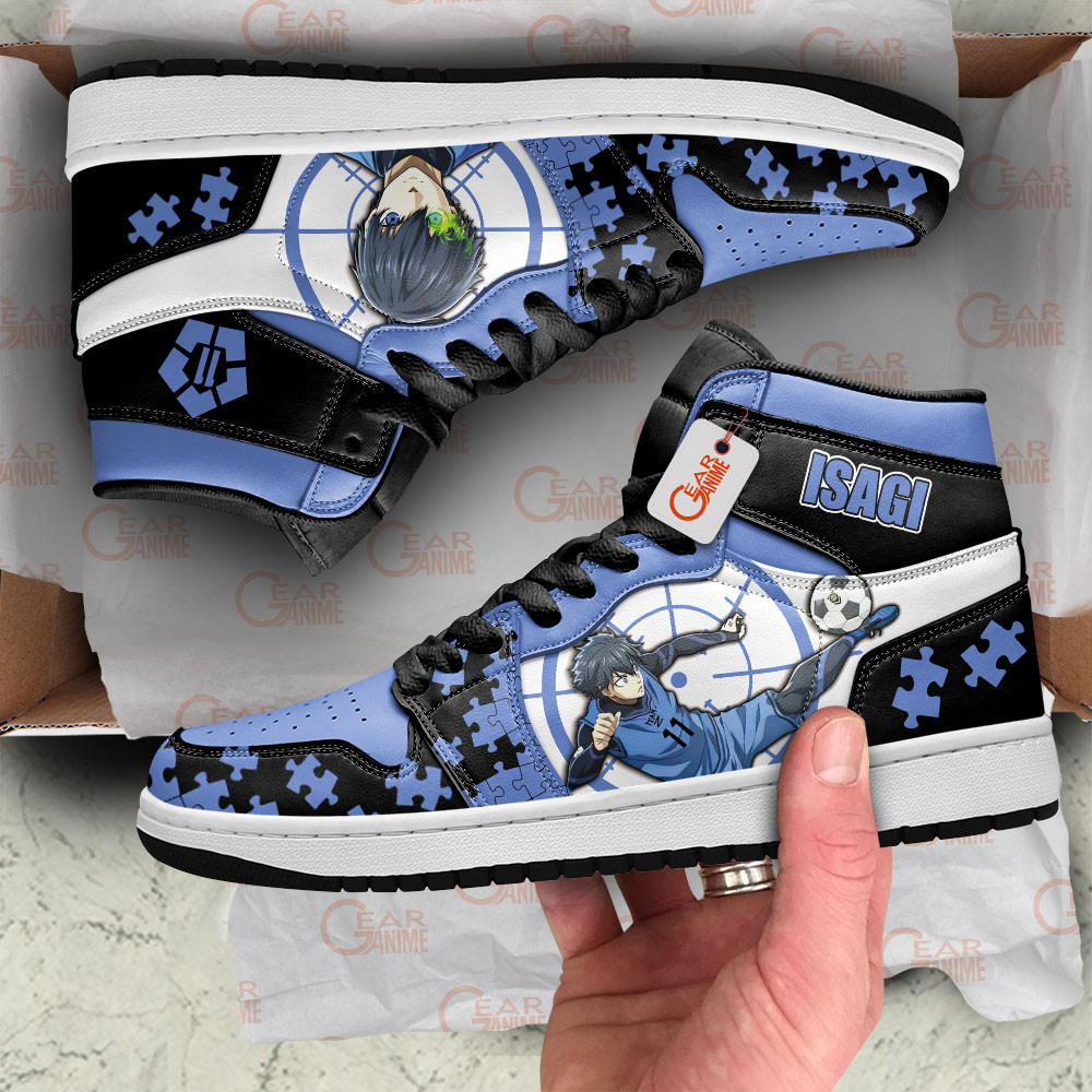 New Blue Lock Yoichi Isagi J1s Sneakers - Image 2