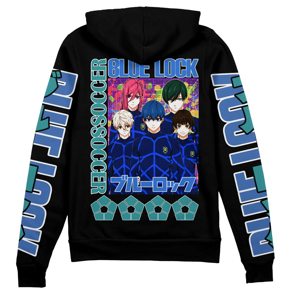 Blue Lock Streetwear Zip Hoodie Jacket