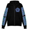 blue Zip Hoodie Front Mockup - Blue Lock Merchandise