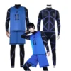 Blue Lock Costume Jersey Football Club Sportswear Cosplay