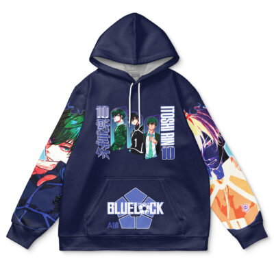 rin Streetwear Hoodie front - Blue Lock Merchandise