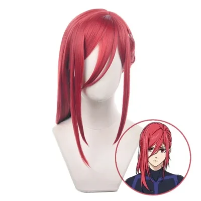 Red Braided Braids Hair Heat resistant Wig Halloween